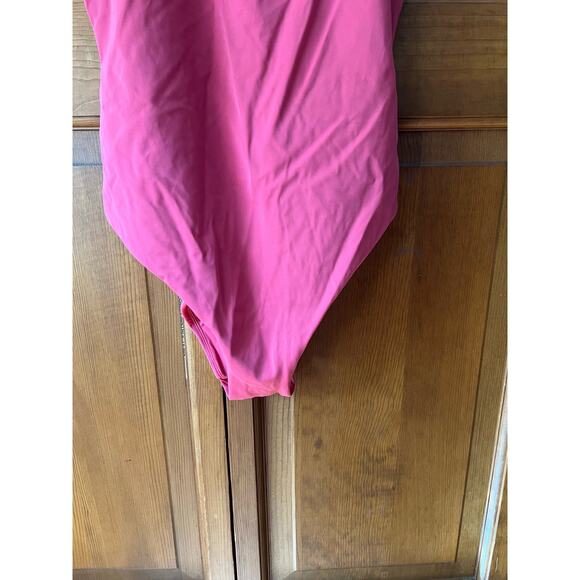 NWT Andie Women's The Hydra One Piece Swimsuit Ruffle Rosette Pink Size S - Picture 4 of 14